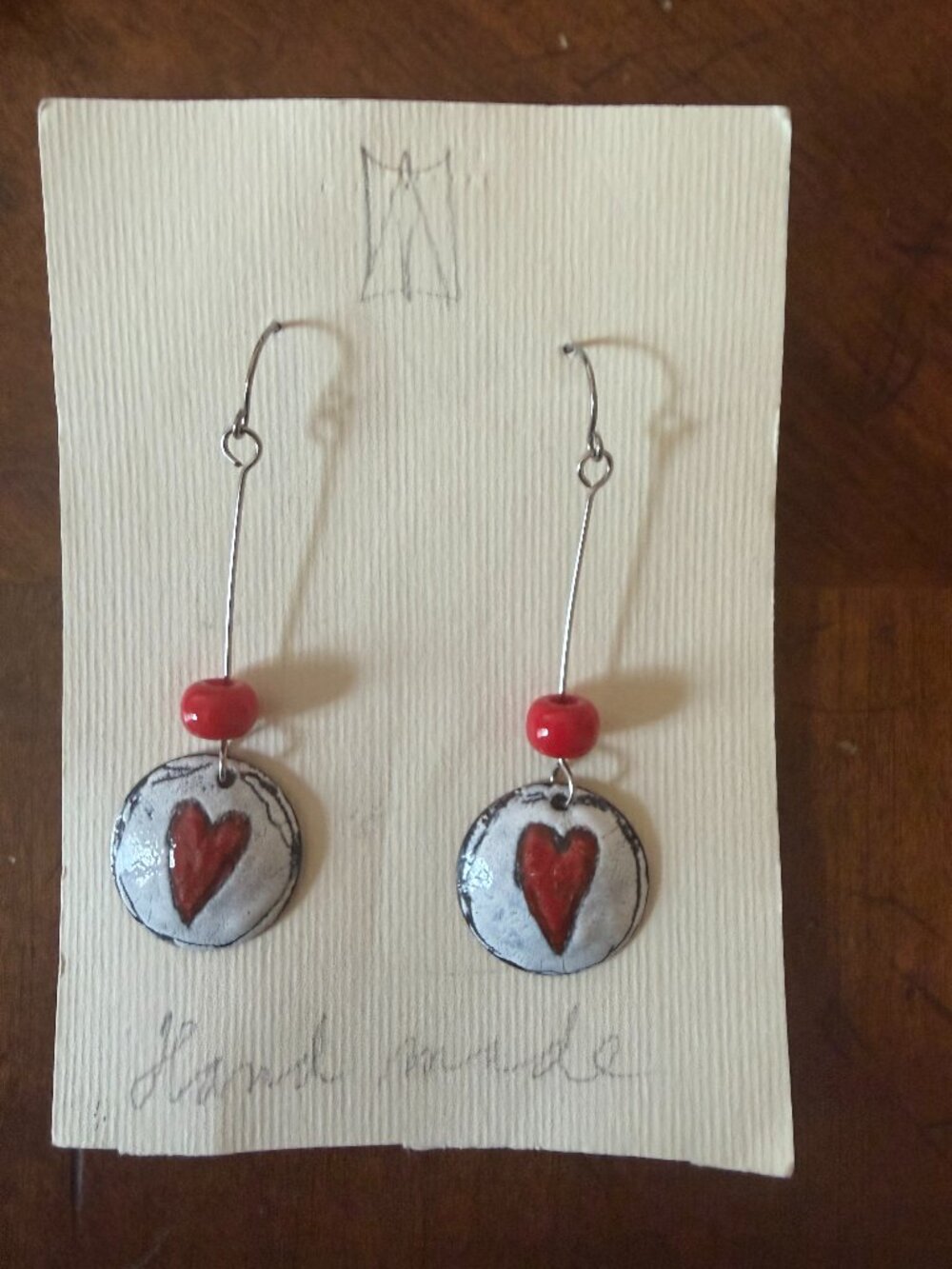 Austrian artisan heart earrings-so cute and unique
